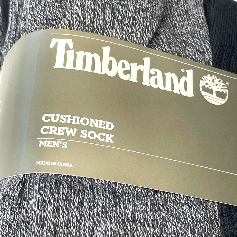 Timberland Men’s Cushioned Crew Socks Cotton Blend 10 Pairs Bundle Size 6-12 NWT - Picture 5 of 13